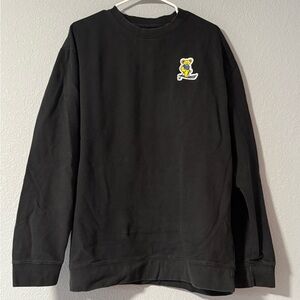 Men’s Teton Gravity Research Black Crewneck – Size 2XL – Grateful Dead Patch